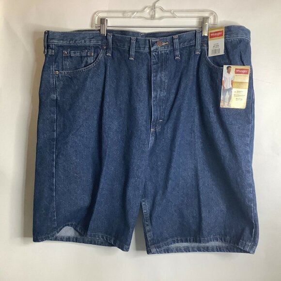 Men's Wrangler Shorts 5-pocket Denim Blue Jeans Relaxed Size 46 60XNKMS - Picture 3 of 4